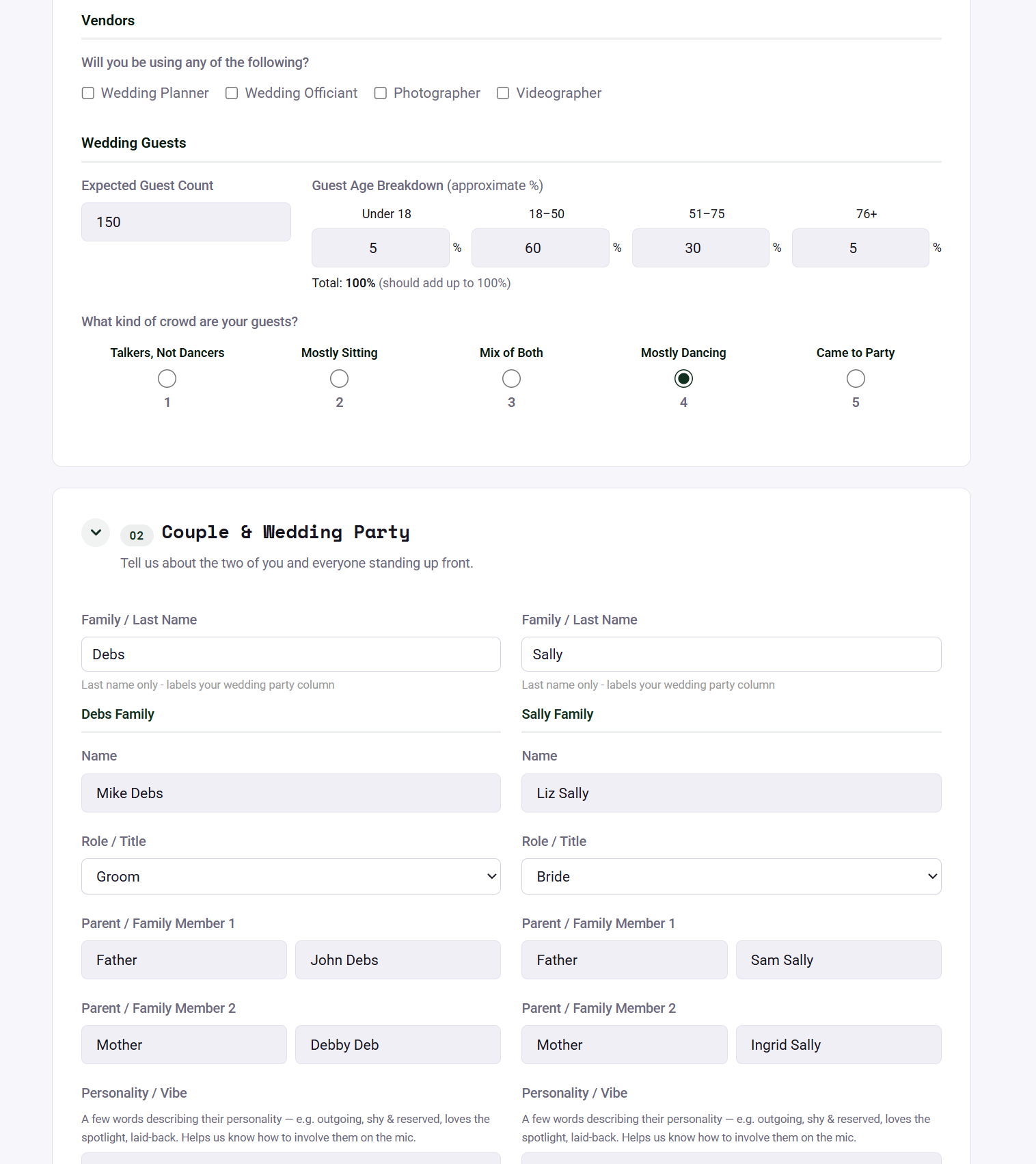 Planning Form 1