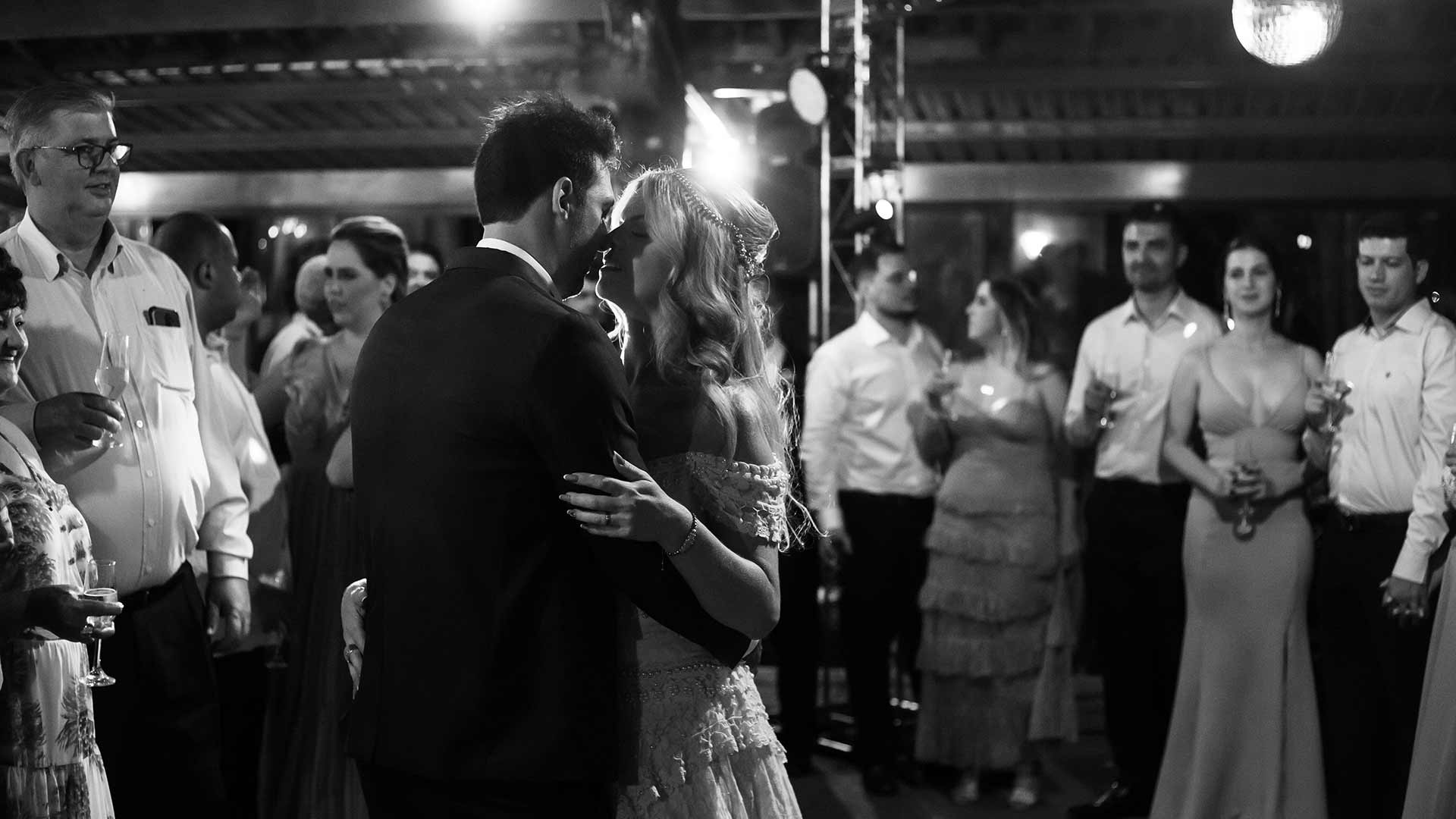 Celebrating the best day of your life with a dance floor full of the people you love most.